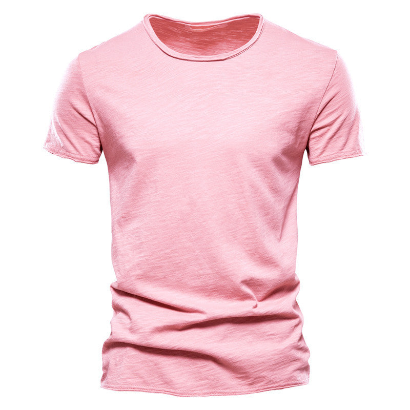 Herren Basic T-Shirt Slim Fit – Freizeit & Alltag, Kurzarm, Rundhals