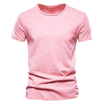 Herren Basic T-Shirt Slim Fit – Freizeit & Alltag, Kurzarm, Rundhals
