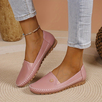 Damen Komfort-Loafer für Alltag und Freizeit – Bequeme Mokassin-Slipper mit flexiblem Laufsohle