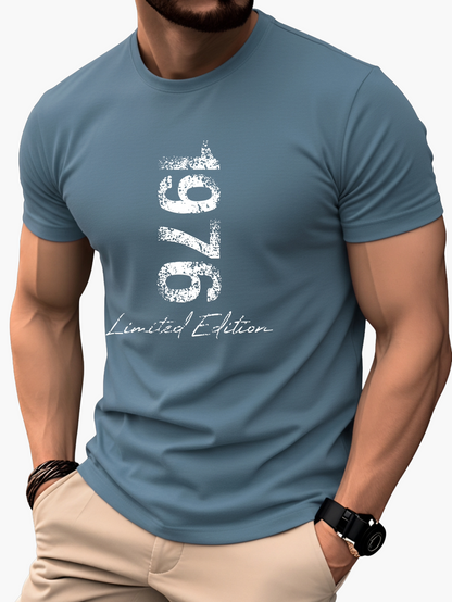 Herren T-Shirt Vintage 1976 Limited Edition – Trendiges Casual Shirt mit Print für Jubiläum, Geburtstag & Alltag