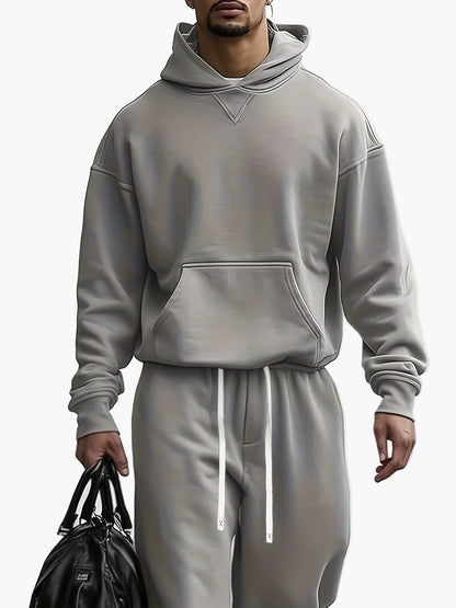 Herren Oversize Hoodie Jogginganzug Set – Lässiger Streetwear Look für Alltag und Freizeit