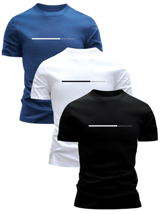 Męska koszulka z nowoczesnym minimalistycznym nadrukiem – casualowa streetwear na co dzień i na czas wolny