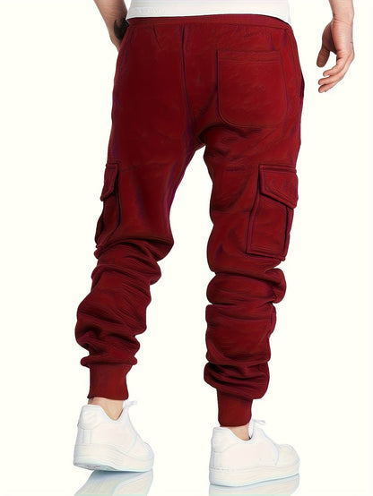 Herren Hoodie & Cargo Jogginghose Set – Loungewear Trainingsanzug mit Reißverschlusstaschen