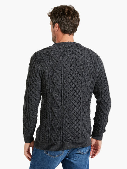 Maglione da uomo a maglia con motivo a trecce – Maglione casual elegante per quotidiano e ufficio