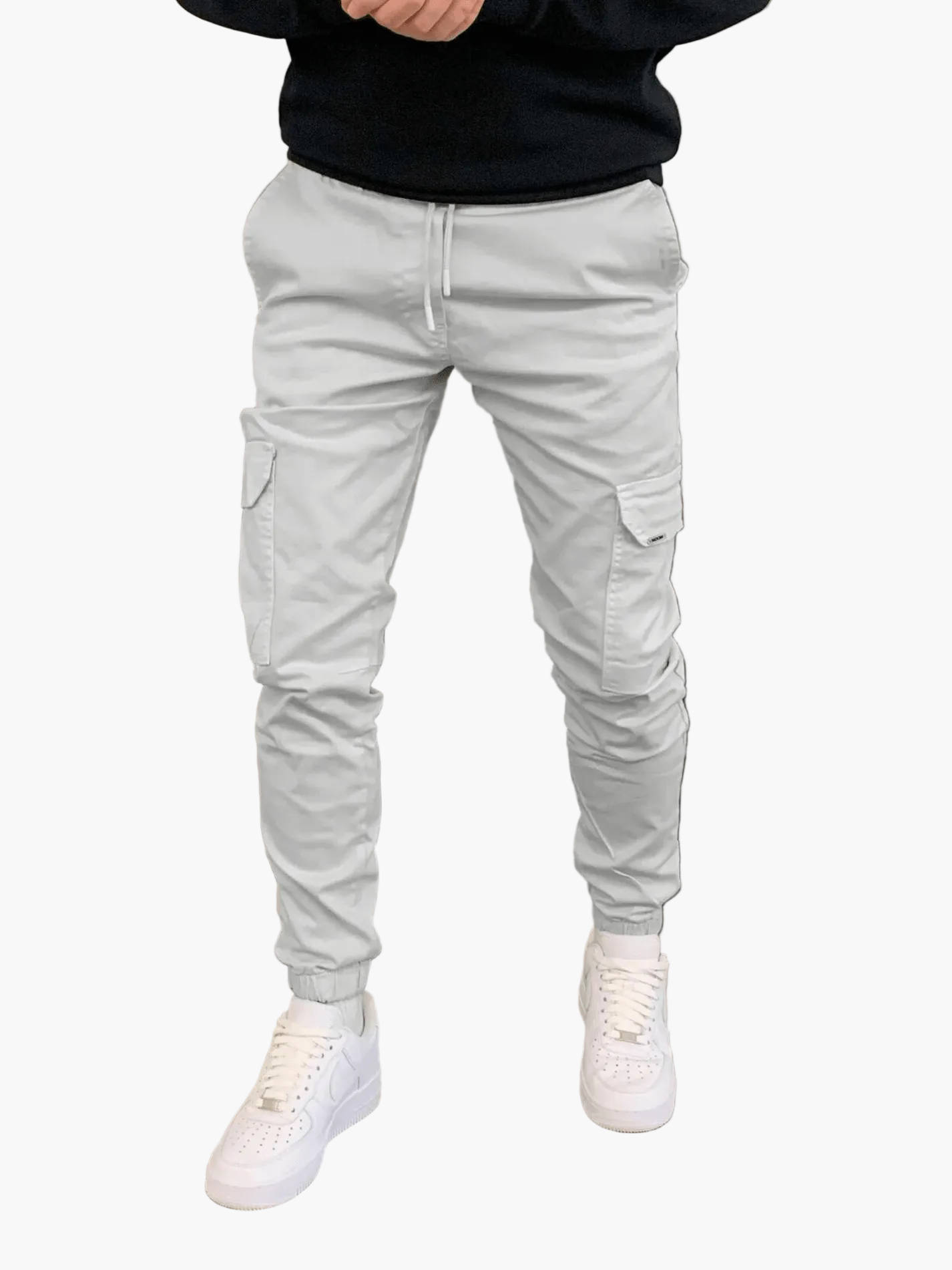 Herren Jogger Cargo Hose – Moderne Freizeithose mit Taschen und Bündchen, Streetwear Style