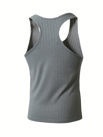 Męski zestaw sportowych tank topów – bezrękawniki treningowe na fitness i na co dzień, 3 sztuki