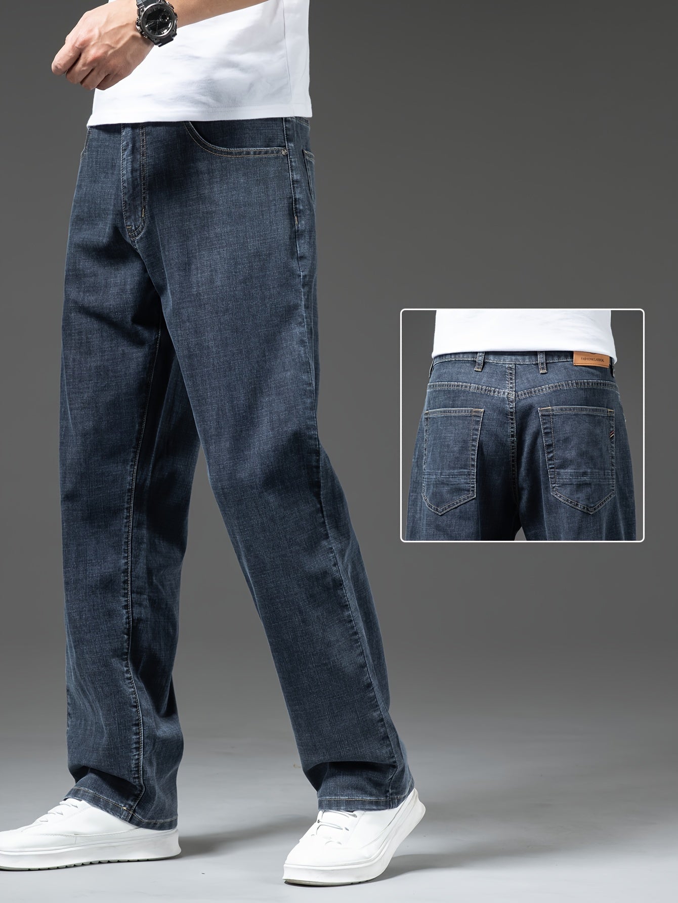 Herren Jeans Weit Geschnitten Freizeit Basic Regular Fit – Komfortabler Alltag und Wochenendstil