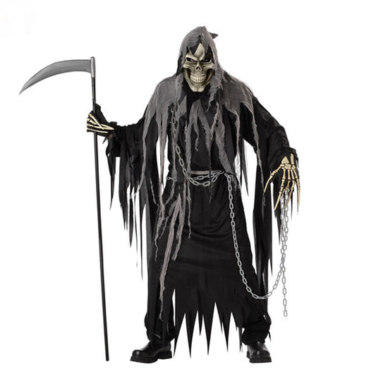 Halloween Herr Sensenmann Kostym för Vuxna – Kusligt Outfit för Halloweenfester & Dekoration