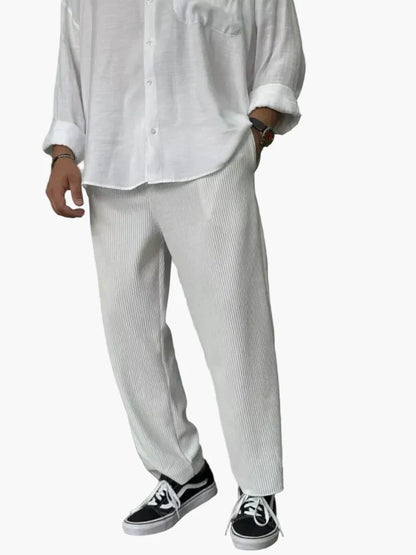 Herren Luxus-Hose im Old Money Stil – Elegante Freizeit- und Businesshose, Regular Fit, Everyday Chic