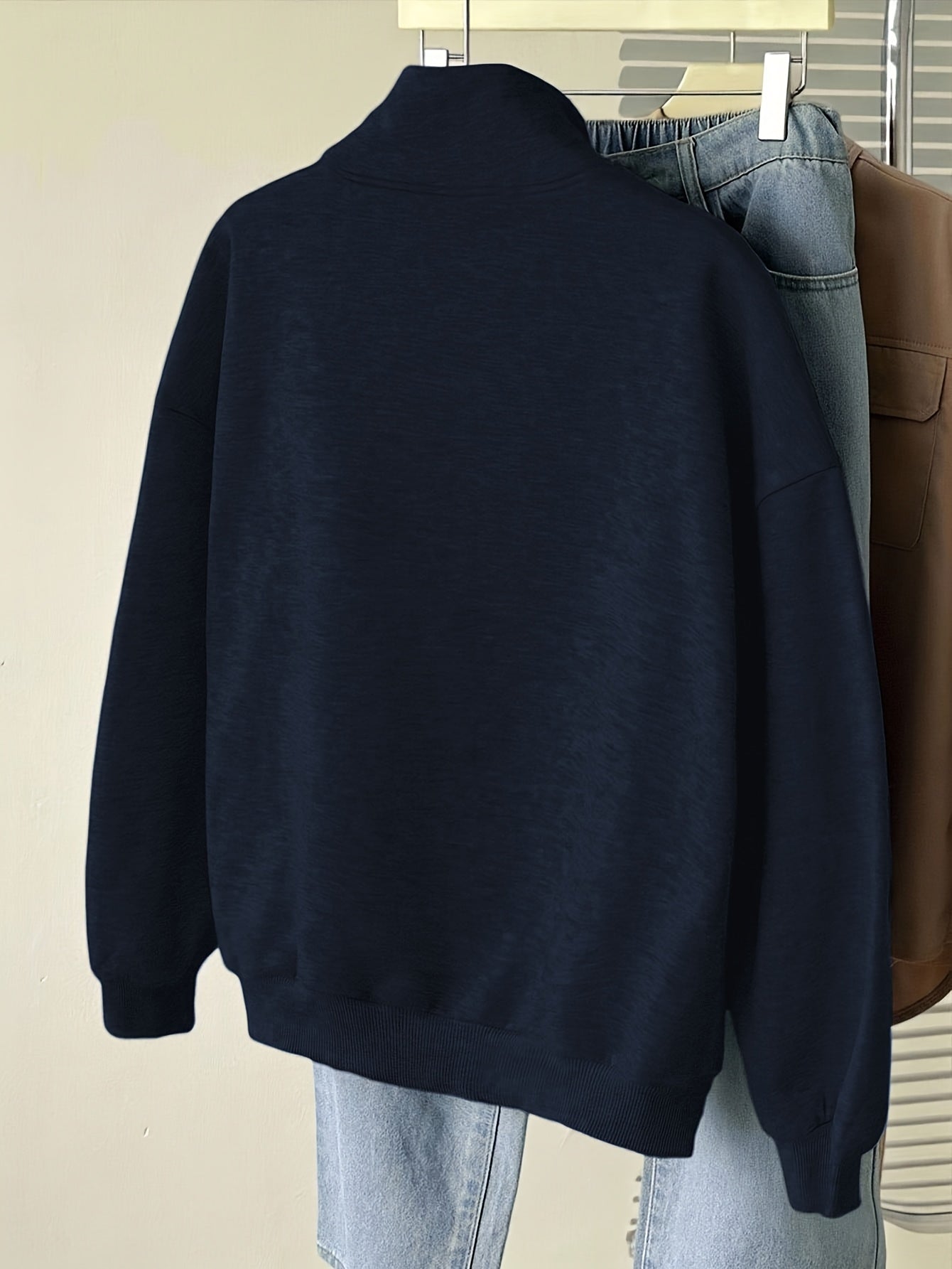 Felpa con cappuccio da donna, stampa Brooklyn, cerniera, collo alto, maniche lunghe, grigio, rosso, blu navy, nero