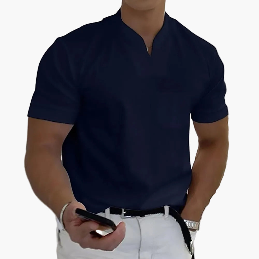 Herre polo-shirt moderne design – Elegant fritids- og business-look