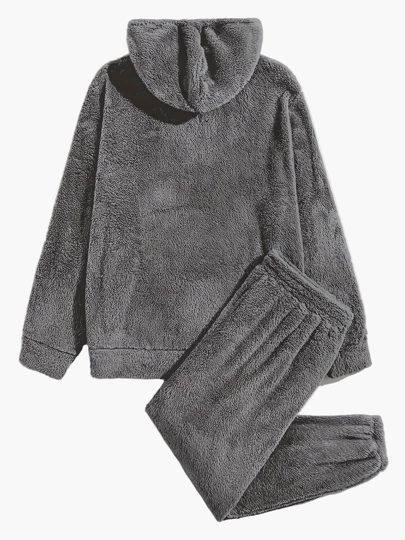 Set tuta da jogging con felpa in pile da uomo – Look comodo per tempo libero e casa