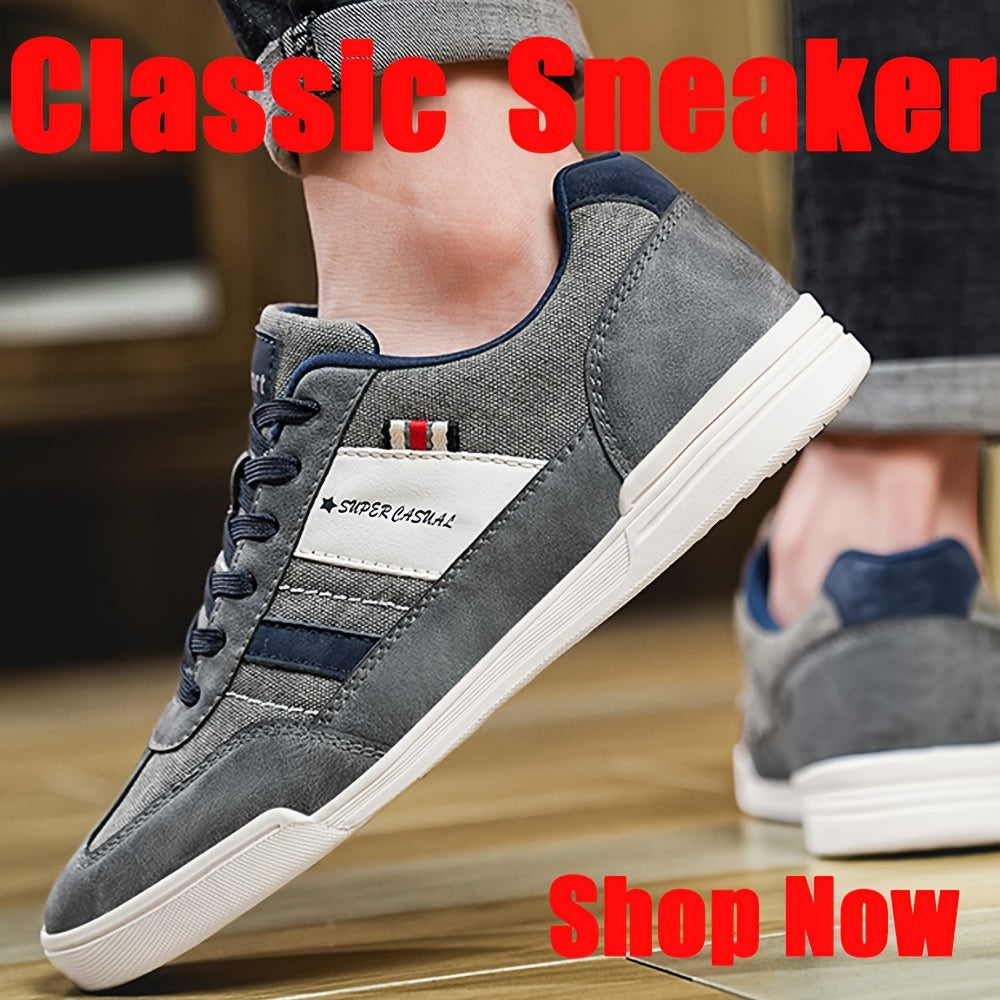 Męskie sneakersy w stylu vintage, super casual na co dzień i czas wolny