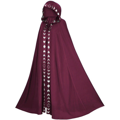 Halloween Mantel met Kap voor Volwassenen – Mystieke Cosplay Mantel Unisex voor Feest & Kostuum