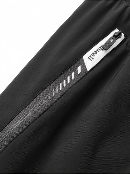 Męskie spodnie dresowe Regular Fit – letni styl casual, luźne z kieszeniami i sznurkiem w pasie