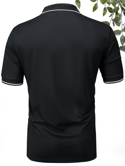 Herren Polo T-Shirt Modern Casual mit Kontrastkragen – Kurzarm für Alltag und Freizeit