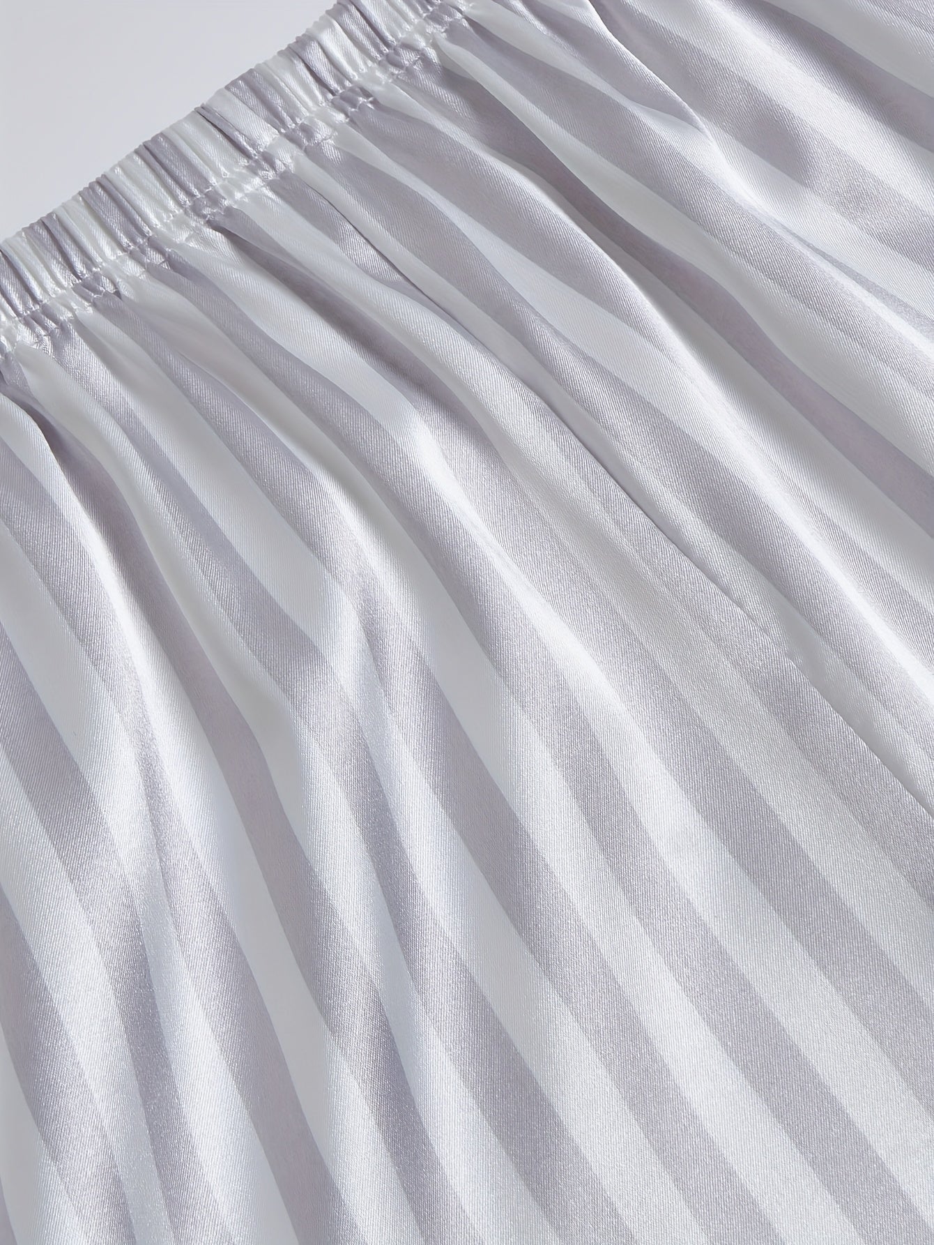 Set pigiama donna manica corta con righe e abbottonatura – Set comodo di biancheria da notte estiva