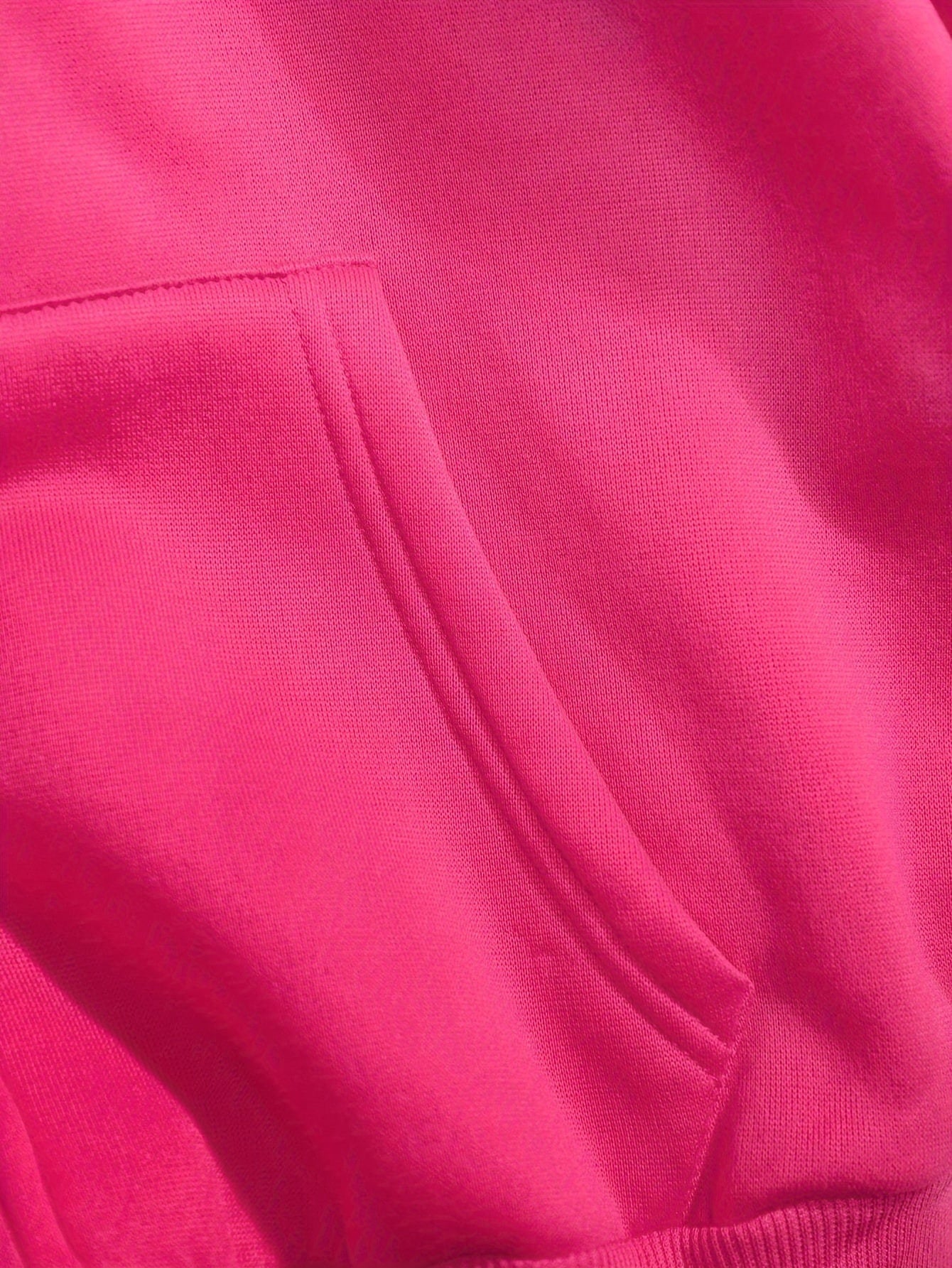 Hoodie mit Reißverschluss, Kapuze und Stern-Applikation, Rosa