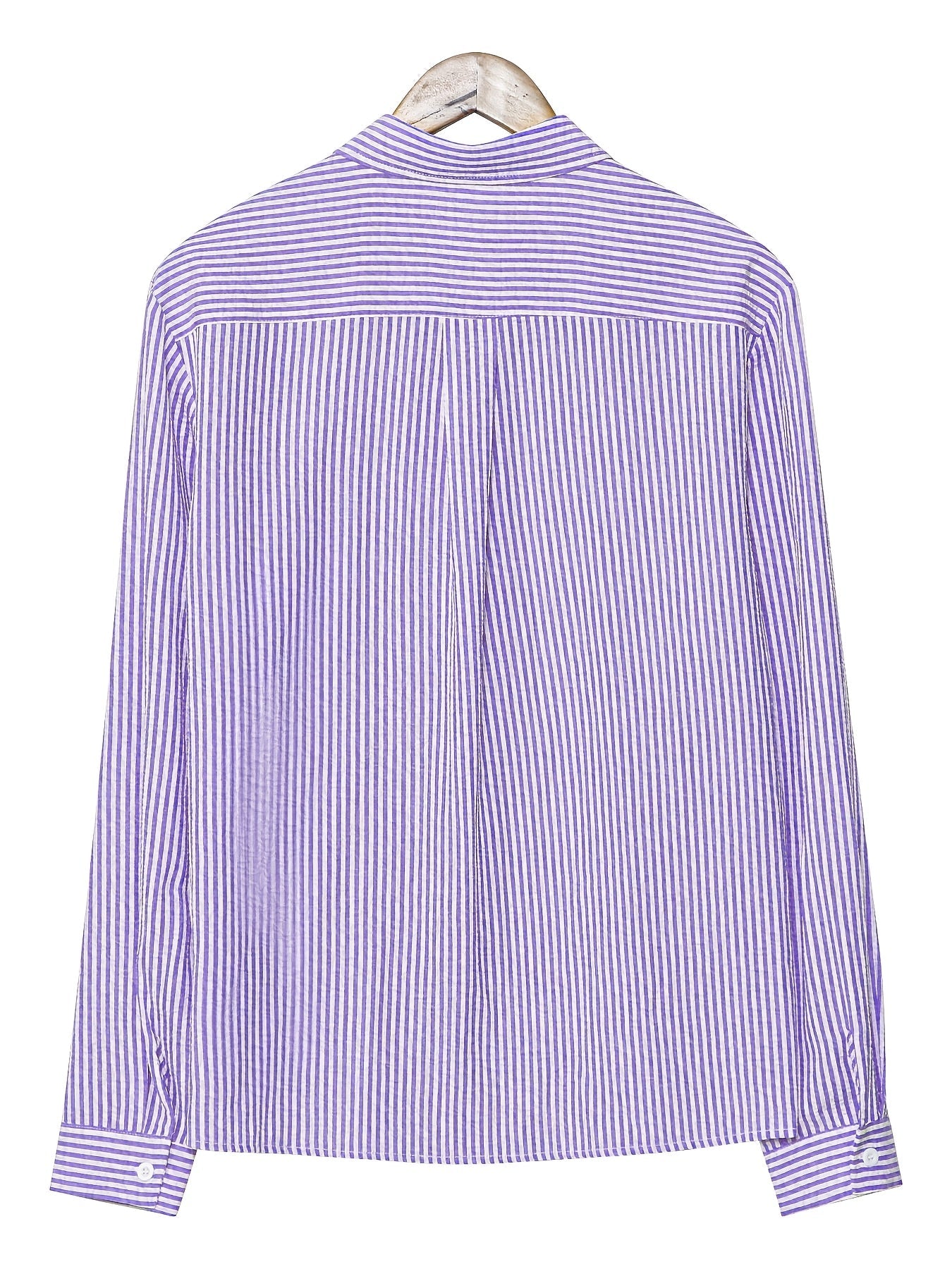 Camicia uomo business casual a righe – Camicia classica a maniche lunghe per ufficio e spiaggia