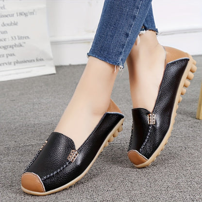 Damen Komfort Slip-On Mokassins für Alltag und Freizeit – Bequeme Schuhe mit rutschfester Sohle