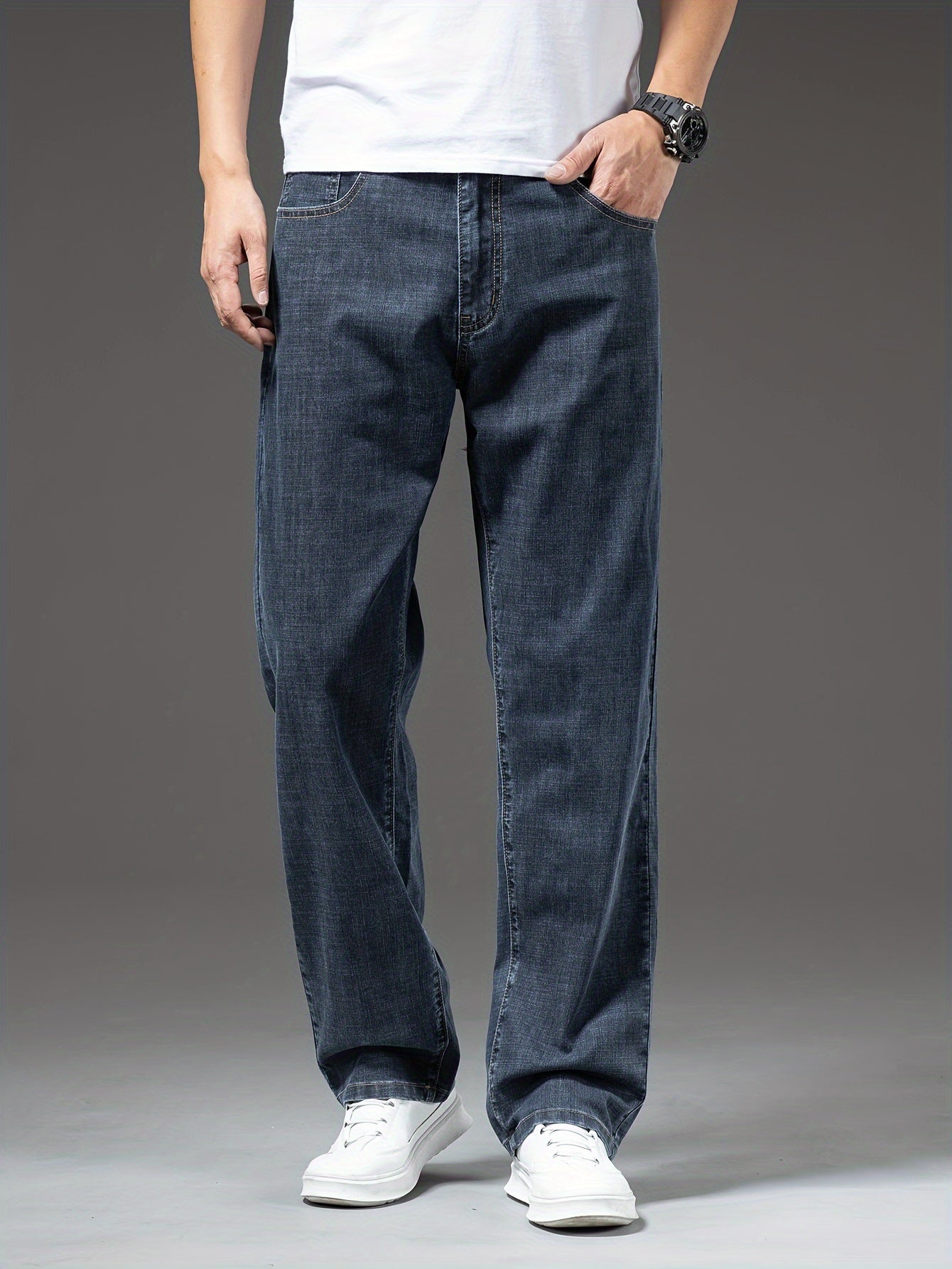 Herren Jeans Weit Geschnitten Freizeit Basic Regular Fit – Komfortabler Alltag und Wochenendstil