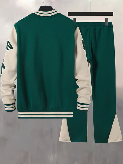 Męski zestaw dresowy Varsity – sportowy dres w stylu college'owym na co dzień