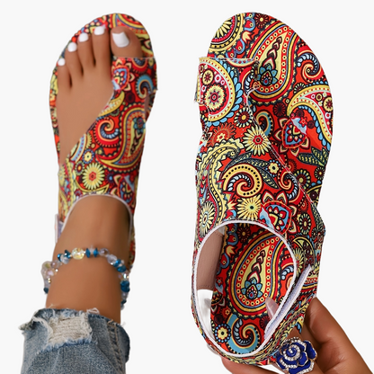 Sandales femme style bohème plage tribal – chaussures d'été décontractées
