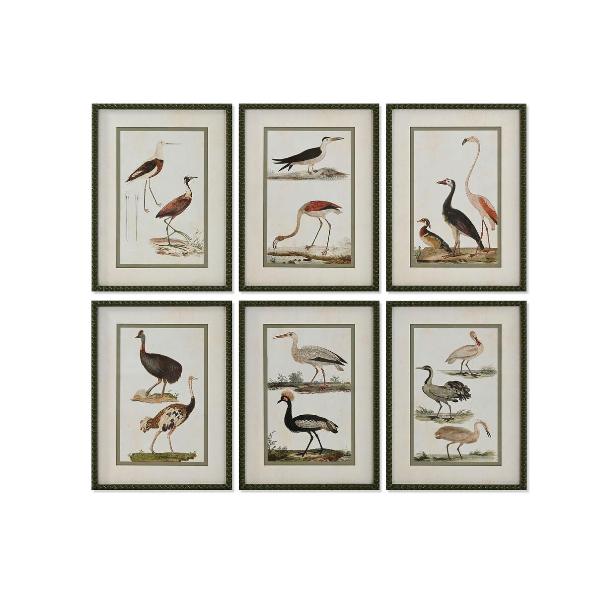 Canvas schilderij berken met vogelmotief, 40 x 2,5 x 54 cm
