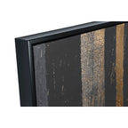 Canvas schilderij polystyreen 103 x 4,5 x 143 cm zwart grijs goud