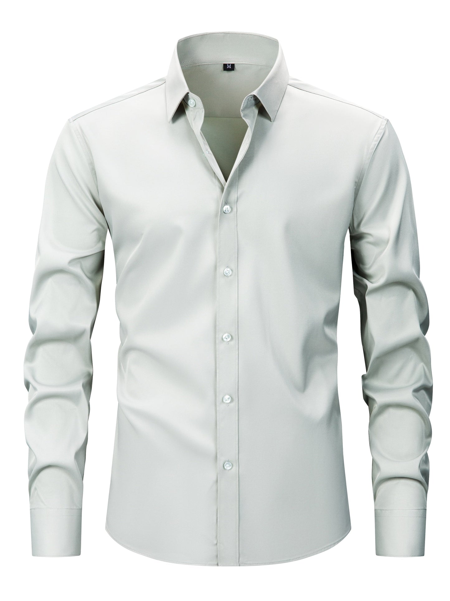 Chemise décontractée business homme coupe slim – Chemise élégante à manches longues pour le quotidien et le bureau