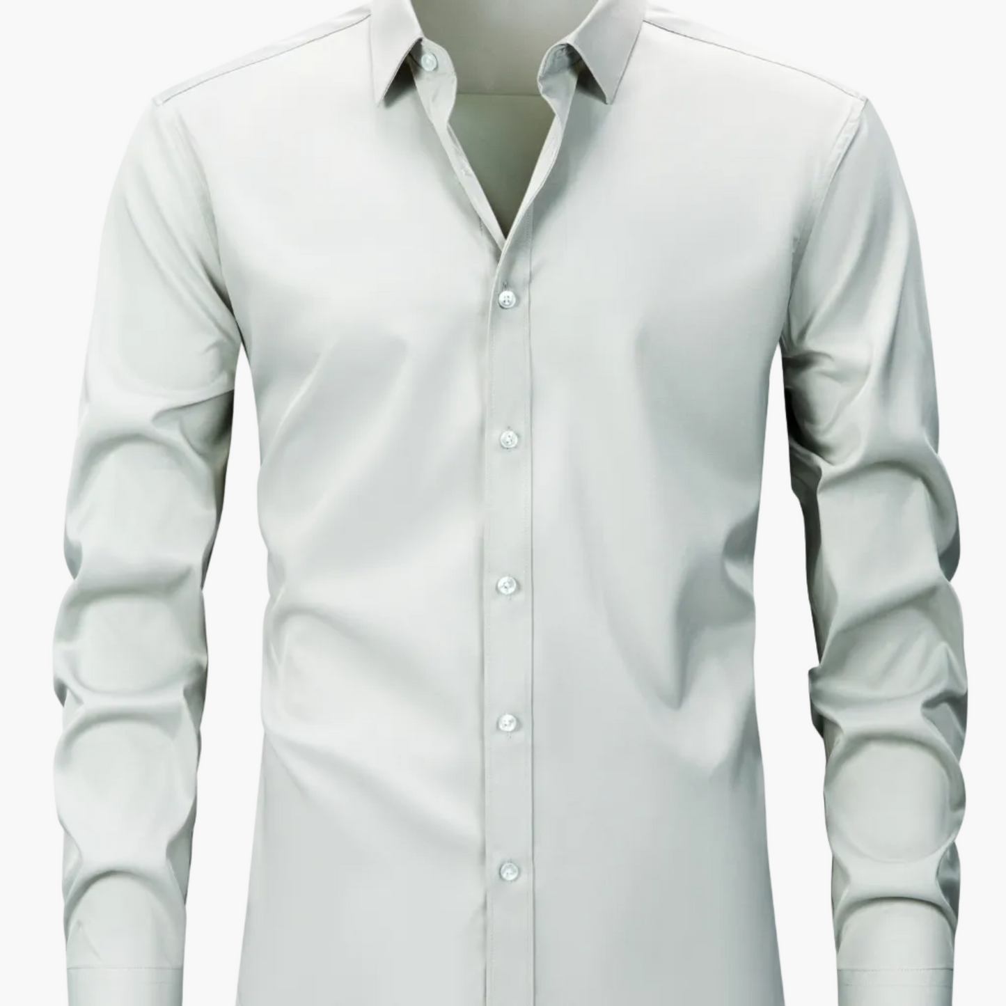 Chemise décontractée business homme coupe slim – Chemise élégante à manches longues pour le quotidien et le bureau