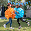 Opblaasbare bumperballen set van 2, Ø62 cm, PVC, blauw en oranje