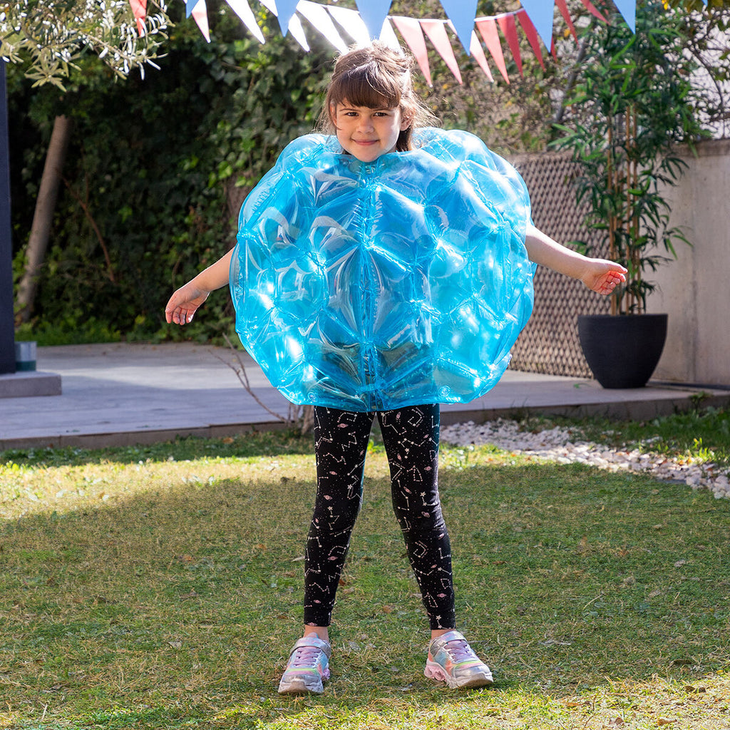 Opblaasbare bumperballen set van 2, Ø62 cm, PVC, blauw en oranje