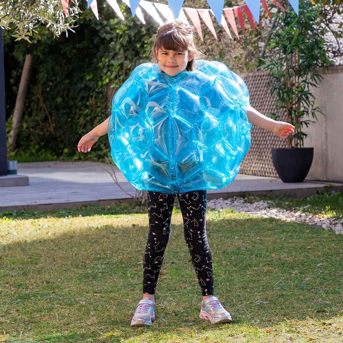 Opblaasbare bumperballen set van 2, Ø62 cm, PVC, blauw en oranje