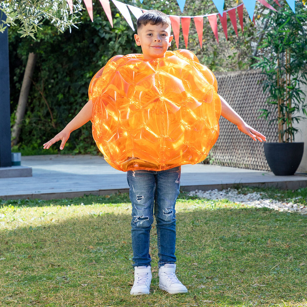 Opblaasbare bumperballen set van 2, Ø62 cm, PVC, blauw en oranje