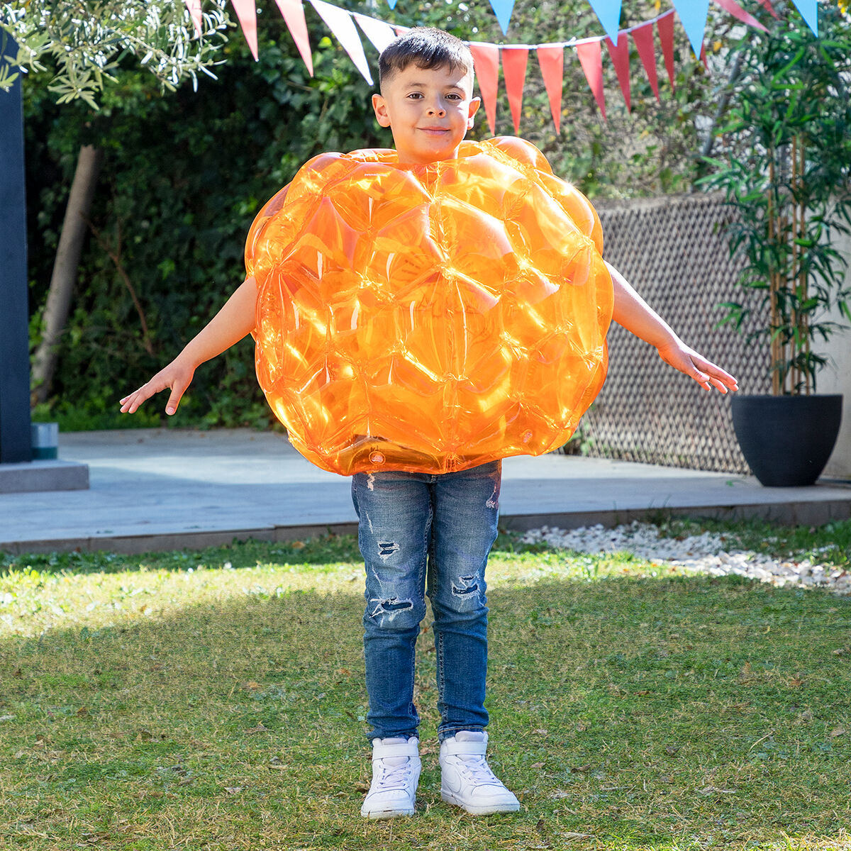 Opblaasbare bumperballen set van 2, Ø62 cm, PVC, blauw en oranje