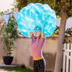 Opblaasbare bumperballen set van 2, Ø62 cm, PVC, blauw en oranje