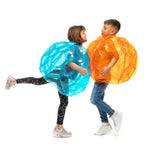 Opblaasbare bumperballen set van 2, Ø62 cm, PVC, blauw en oranje