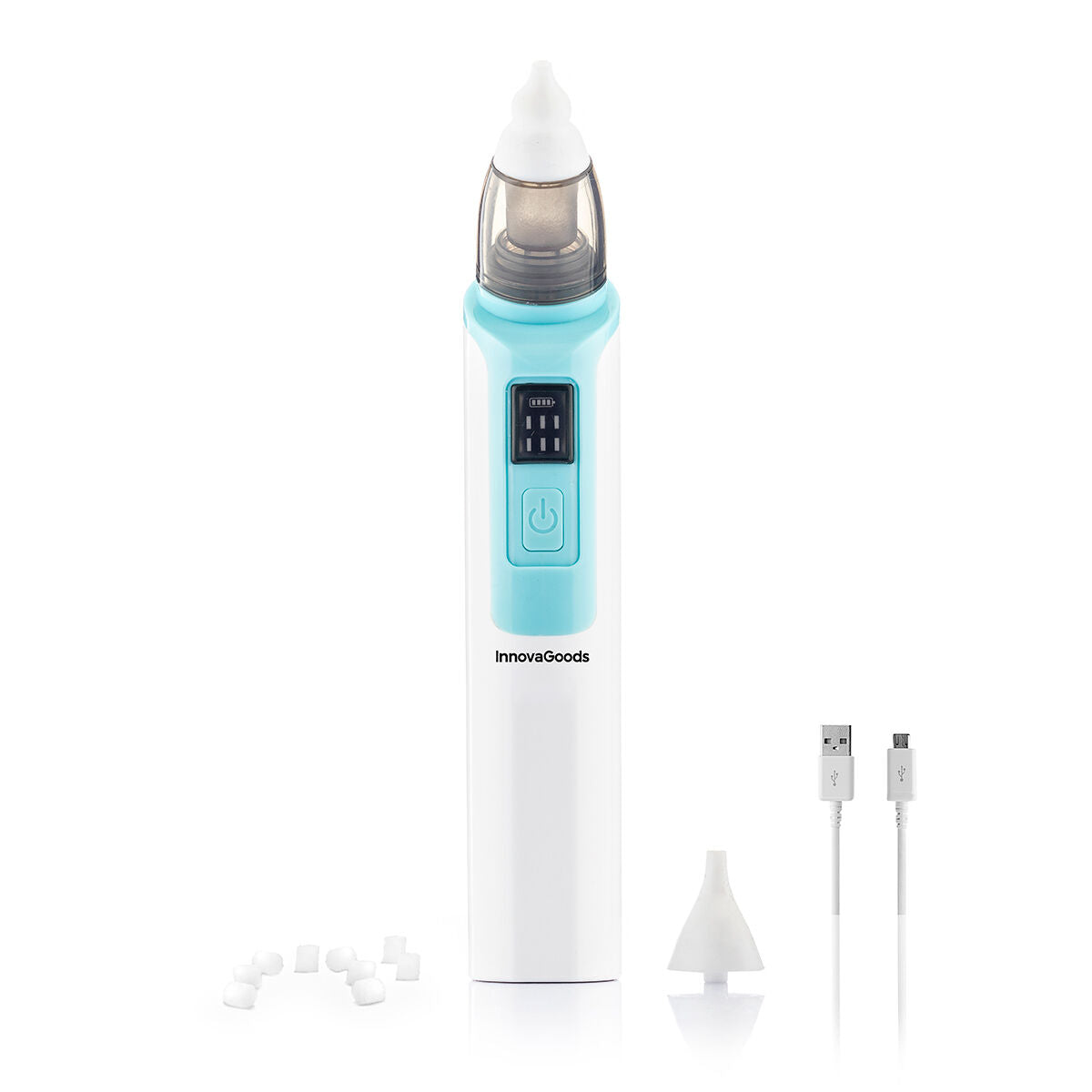 Oplaadbare elektrische neuszuiger voor baby's, 6 zuigniveaus, USB