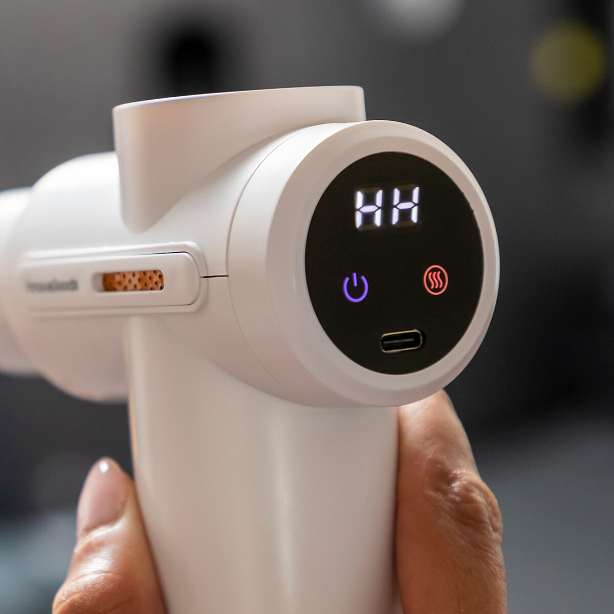 Massagepistool warm en koud met 6 koppen, 6 snelheden, LCD-scherm