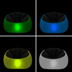 Opblaasbare fauteuil met RGB LED-verlichting en afstandsbediening, 99x64x104 cm