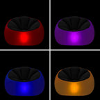 Opblaasbare fauteuil met RGB LED-verlichting en afstandsbediening, 99x64x104 cm