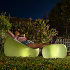 Opblaasbare fauteuil met RGB LED-verlichting en afstandsbediening, 99x64x104 cm