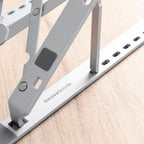 Inklapbare laptopstandaard aluminium, verstelbaar, 7 standen, incl. draagtas