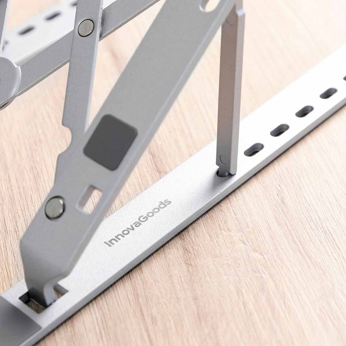 Inklapbare laptopstandaard aluminium, verstelbaar, 7 standen, incl. draagtas