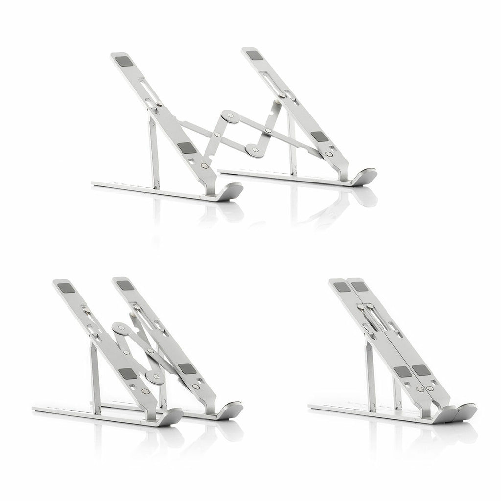 Inklapbare laptopstandaard aluminium, verstelbaar, 7 standen, incl. draagtas