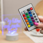 LED notitiebord met RGB verlichting, 16 kleuren en afstandsbediening