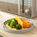 Set opvouwbare siliconen airfryer manden met handvatten, 3 stuks