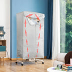 Draagbare elektrische droogkast 1200 W, 2 niveaus, 15 kg capaciteit