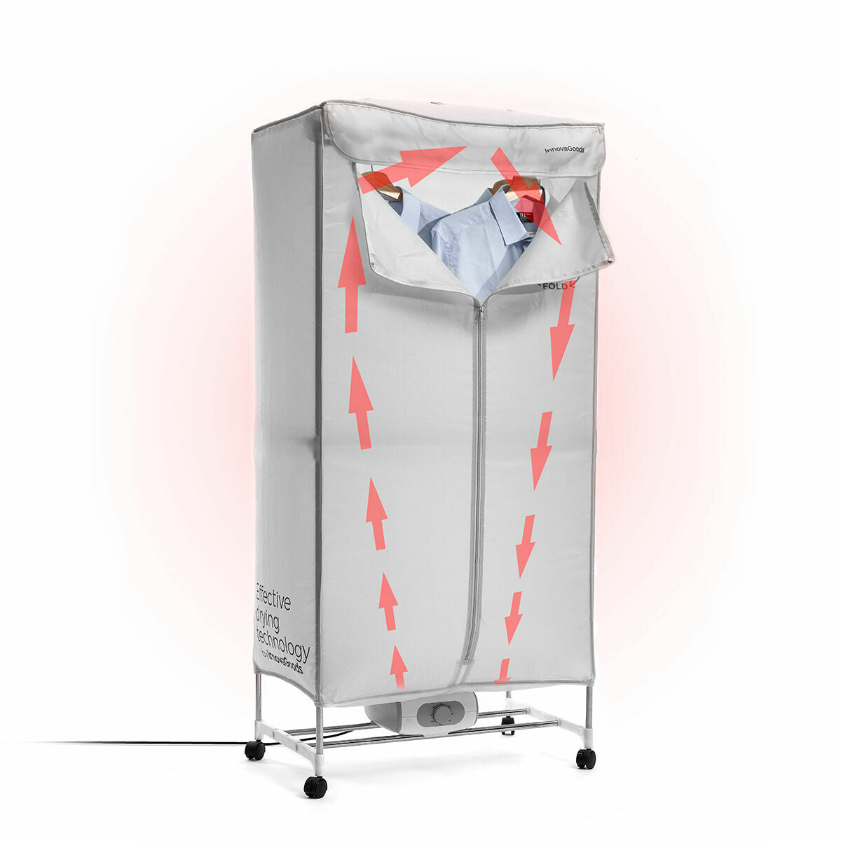 Draagbare elektrische droogkast 1200 W, 2 niveaus, 15 kg capaciteit